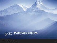 Tablet Screenshot of marriagesherpa.com
